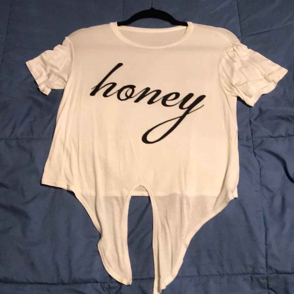 honey white t shirt
